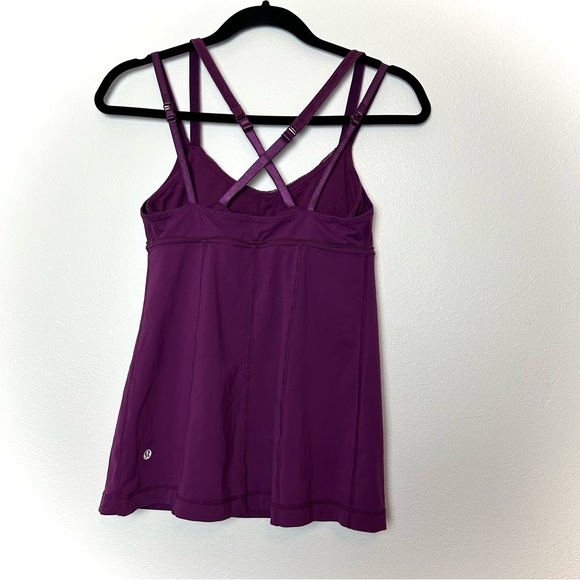 Lululemon Warrior 1 Criss Cross Back Tank Top in Pink DewBerry - Picture 7 of 8